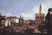 Bernardo Bellotto Piazza della Signoria a Firenze oil painting artist